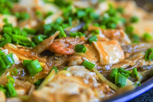 旧县镇溪鱼焖豆腐
