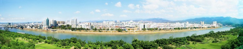 上杭全景图