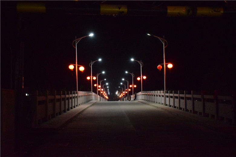 旧县河滨夜景-旧县大桥
