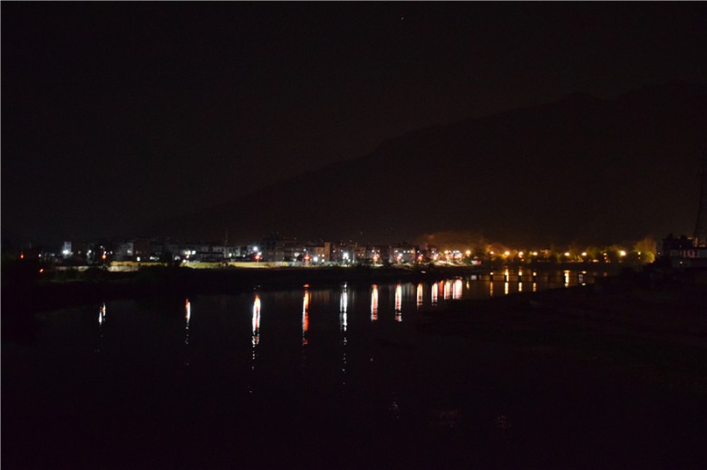 旧县河滨夜景-旧县大桥